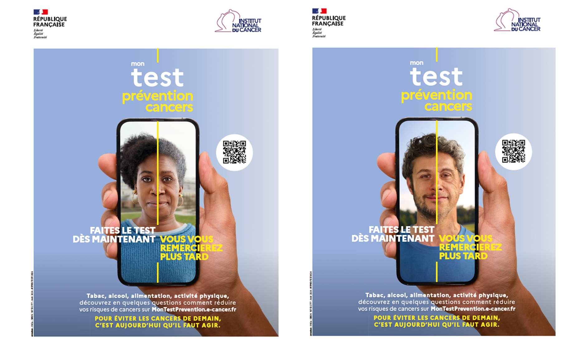 Affiches INCa - Mon test prévention cancers